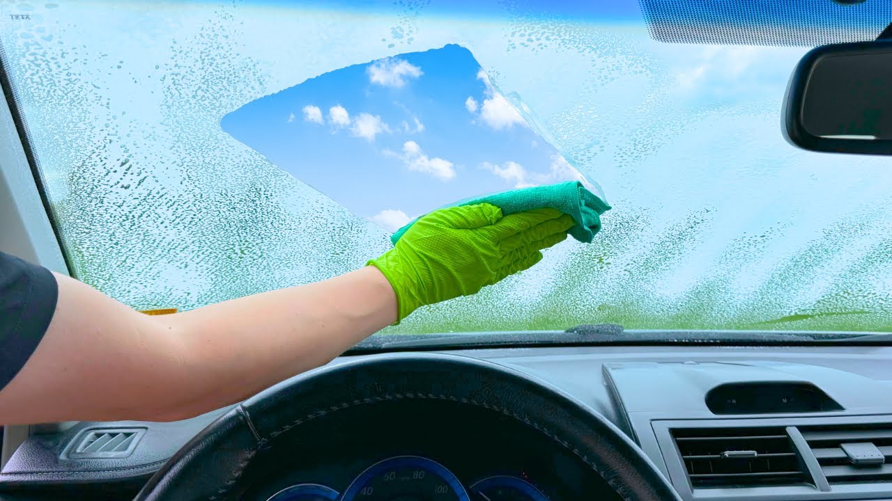 best way to clean inside car windshield